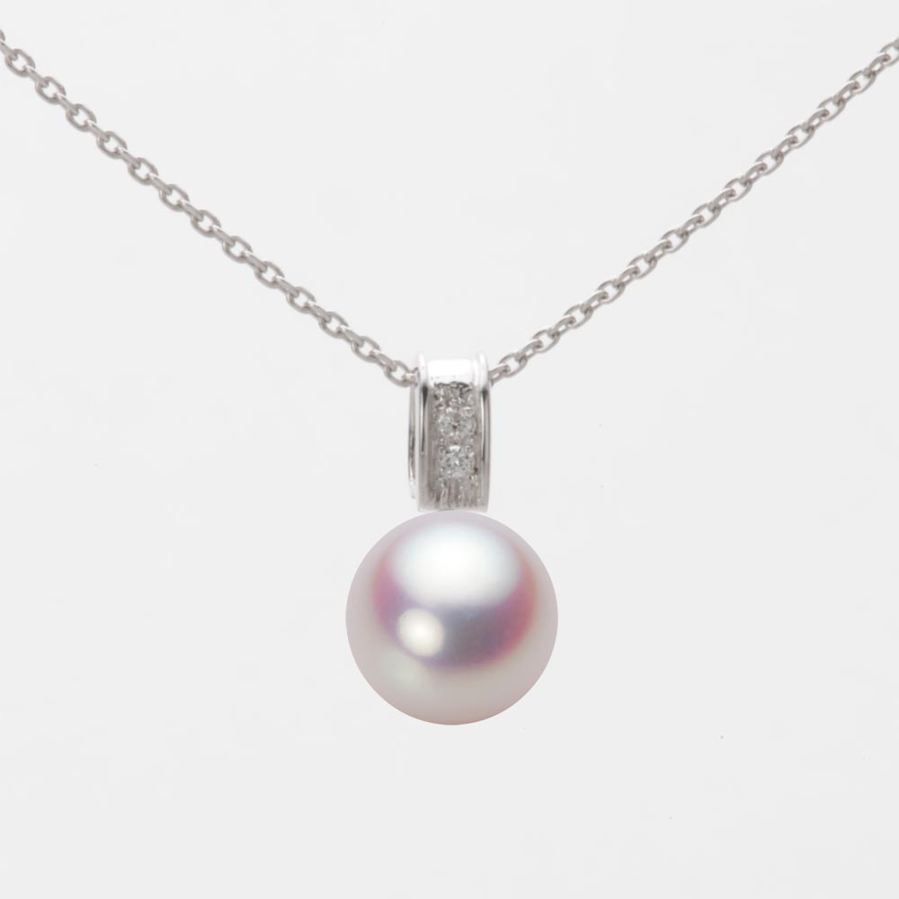 8.0mmアコヤ真珠ペンダント（ホワイトピンク・ロゼ）