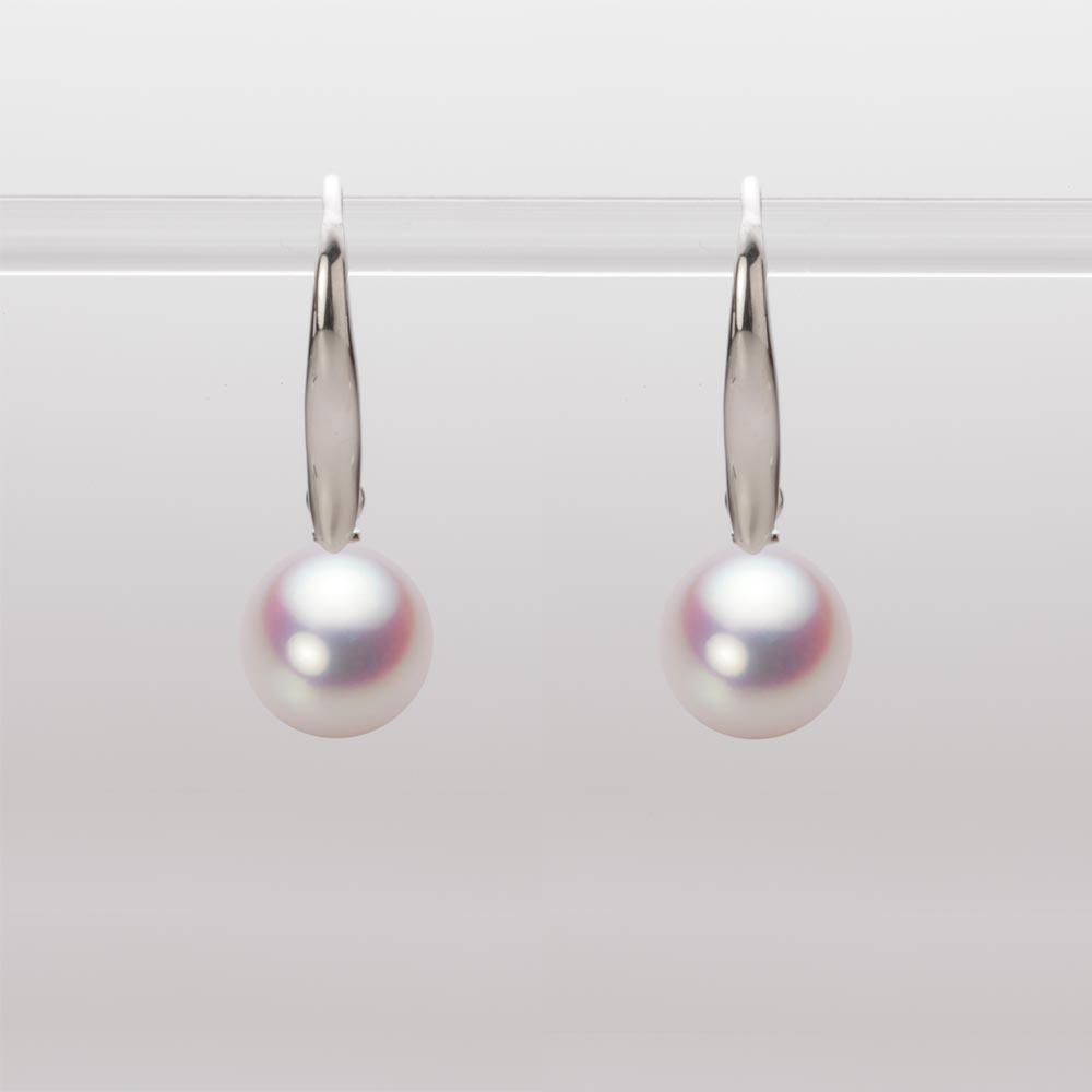 8.0mmアコヤ真珠ピアス（ホワイトピンク・ロゼ）