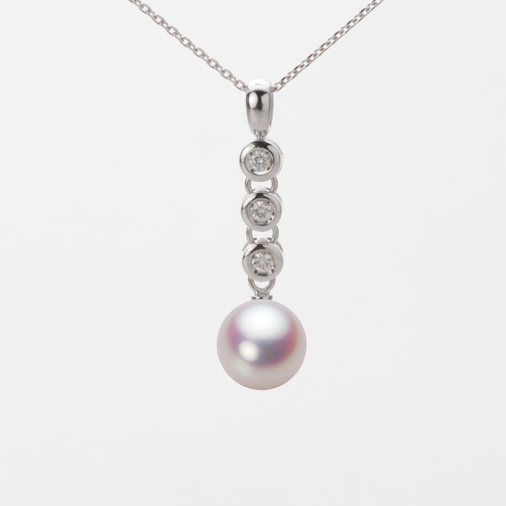 8.0mmアコヤ真珠ペンダント（ホワイトピンク・ロゼ）