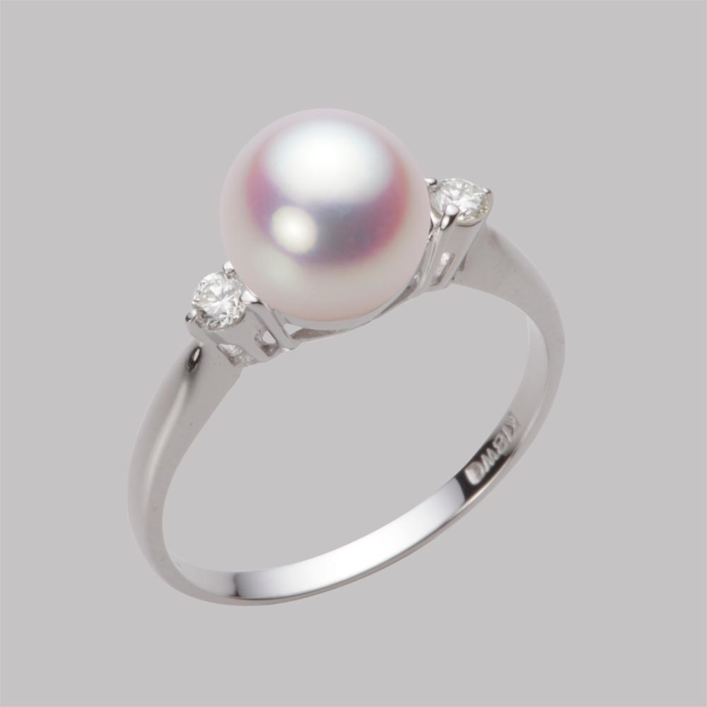 8.0mmアコヤ真珠リング（ホワイトピンク・ロゼ）