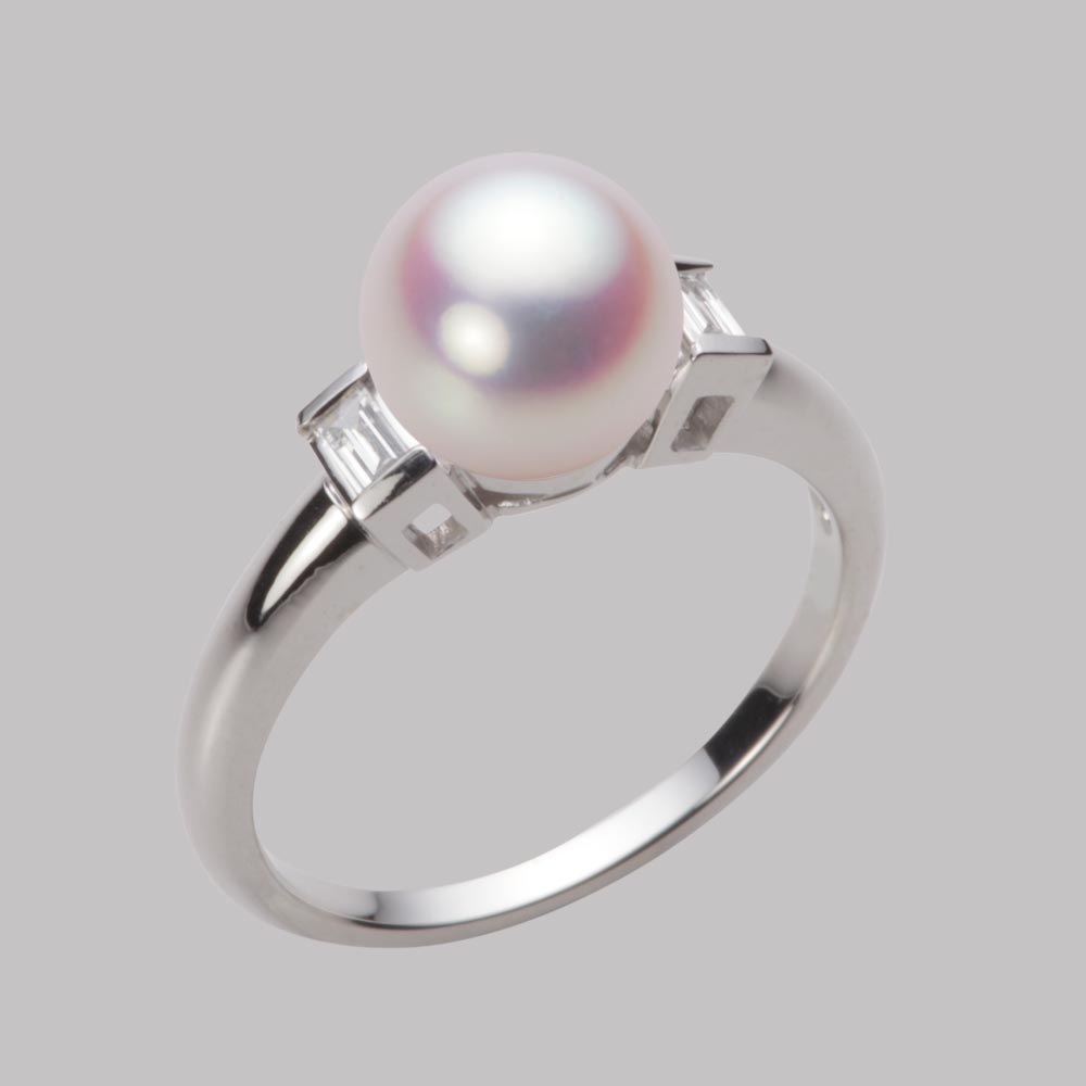 8.0mmアコヤ真珠リング（ホワイトピンク・ロゼ）
