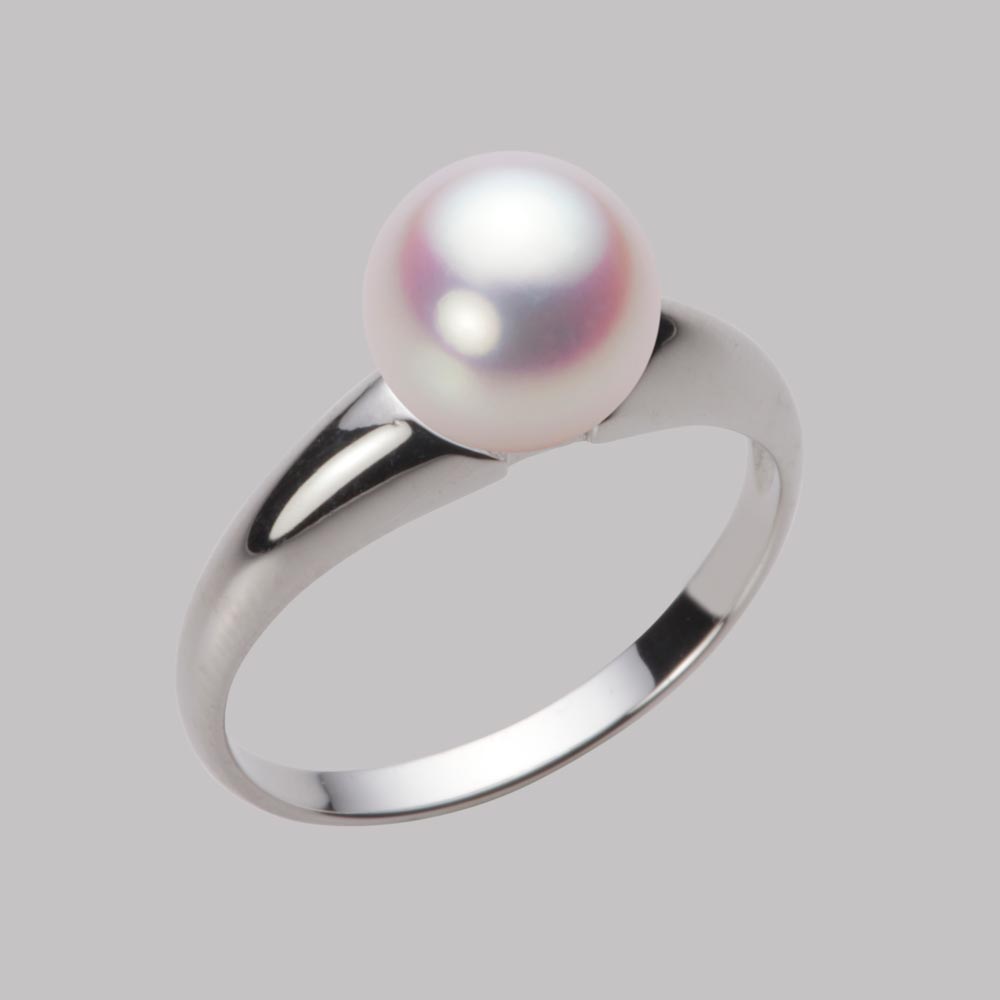 8.0mmアコヤ真珠リング（ホワイトピンク・ロゼ）