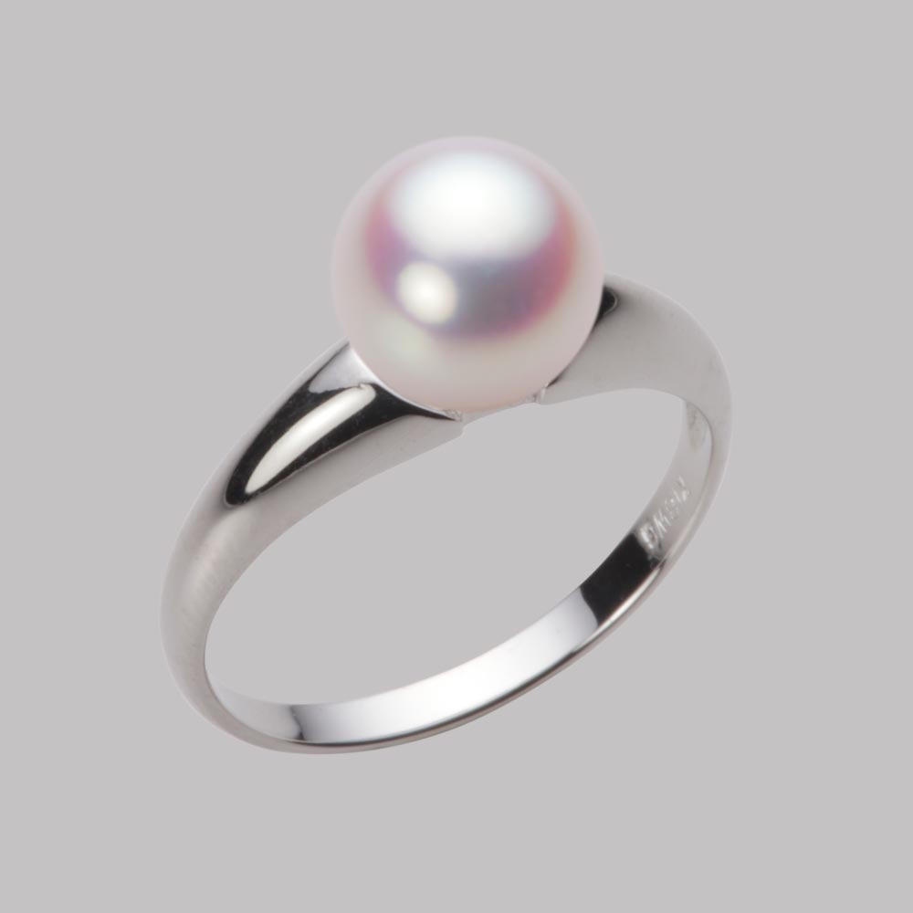 8.0mmアコヤ真珠リング（ホワイトピンク・ロゼ）