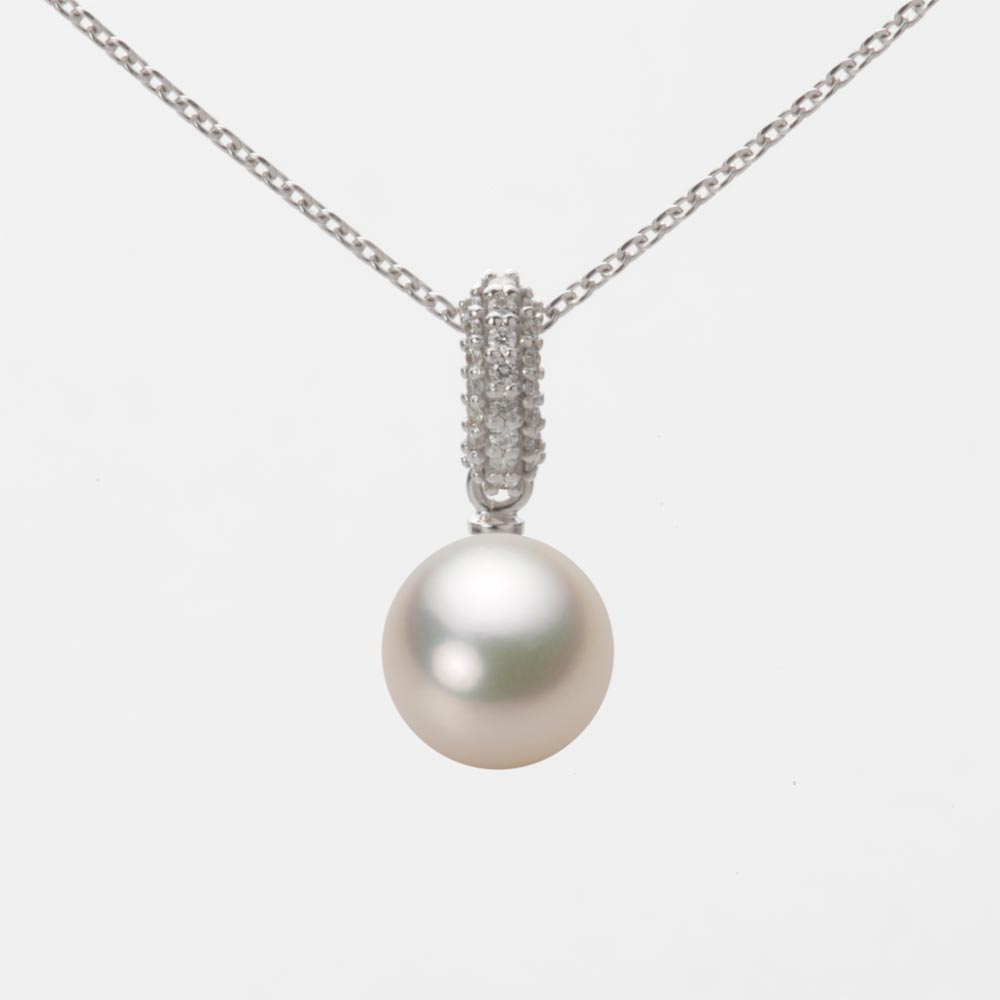 8.0mmアコヤ真珠ペンダント（シャンパンゴールド）