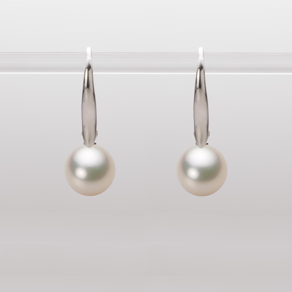 8.0mmアコヤ真珠ピアス（シャンパンゴールド）