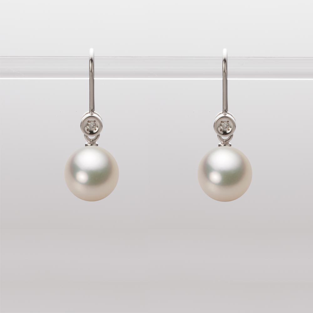 8.0mmアコヤ真珠ピアス（シャンパンゴールド）