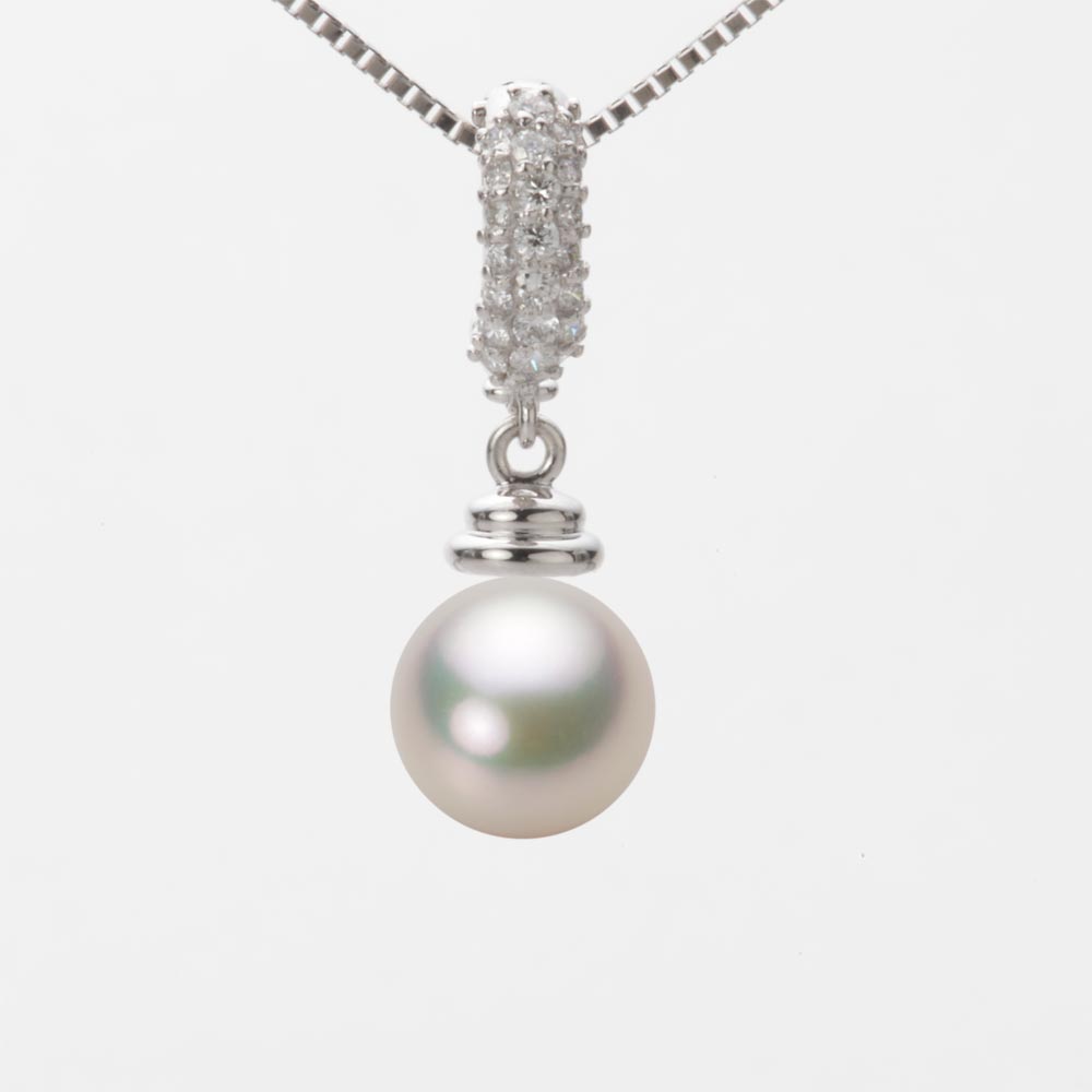 8.0mmアコヤ真珠ペンダント（シャンパンホワイト）