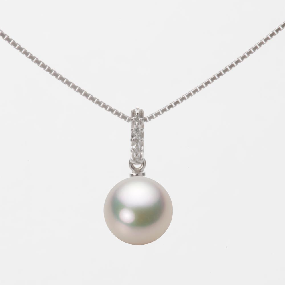8.0mmアコヤ真珠ペンダント（シャンパンホワイト）