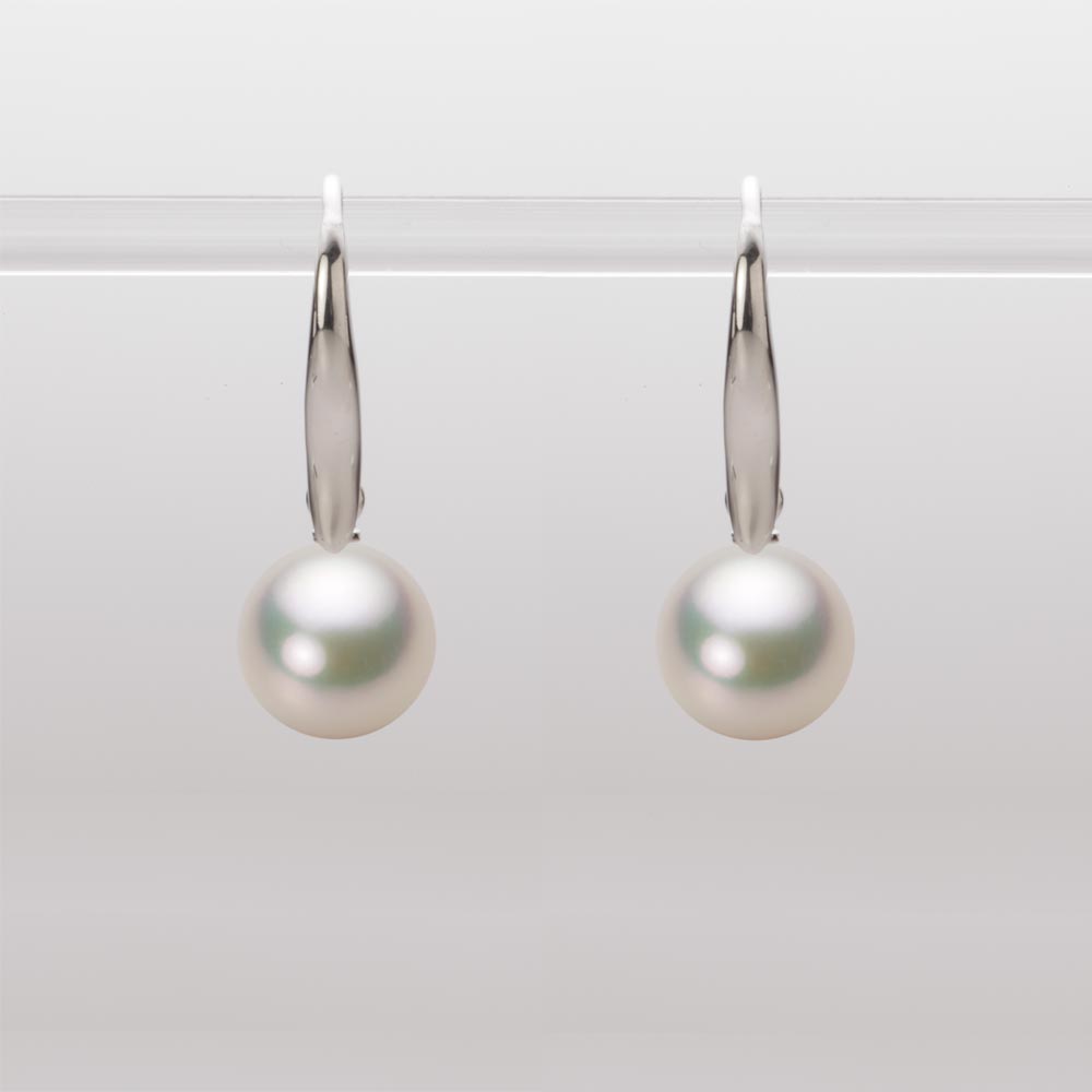 8.0mmアコヤ真珠ピアス（シャンパンホワイト）