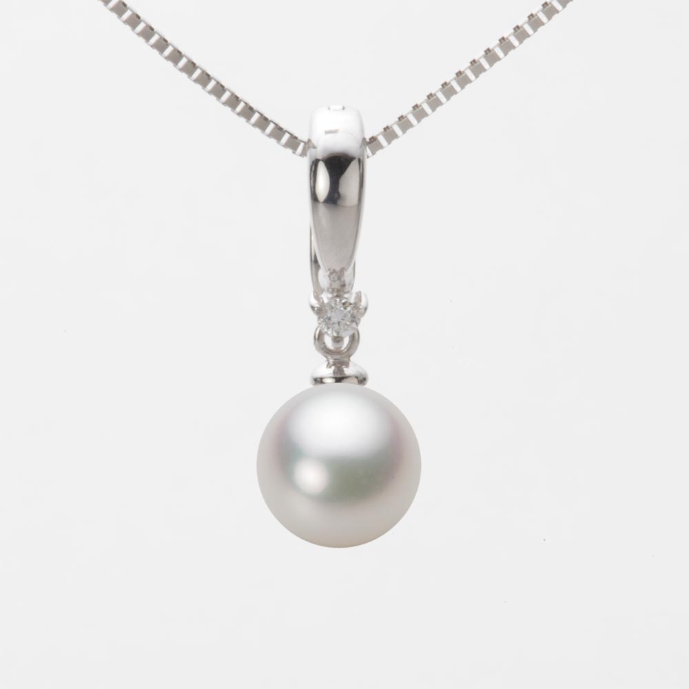 8.0mmアコヤ真珠ペンダント（ナチュラルホワイト）