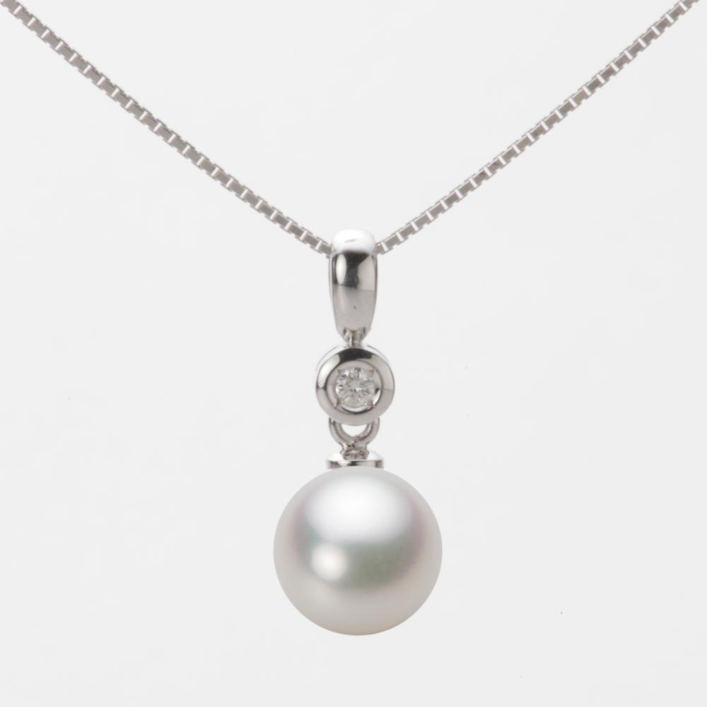 8.0mmアコヤ真珠ペンダント（ナチュラルホワイト）