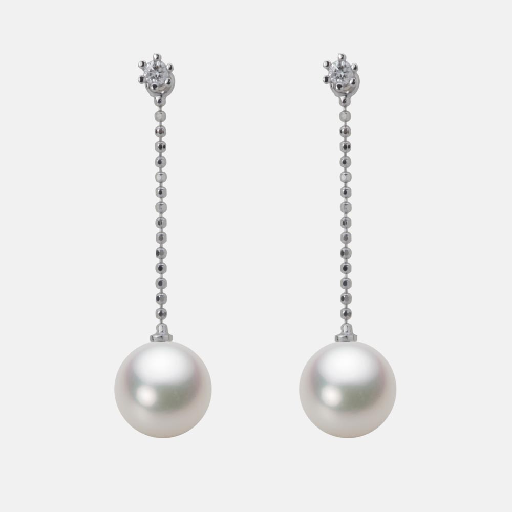 8.0mmアコヤ真珠ピアス（ナチュラルホワイト）