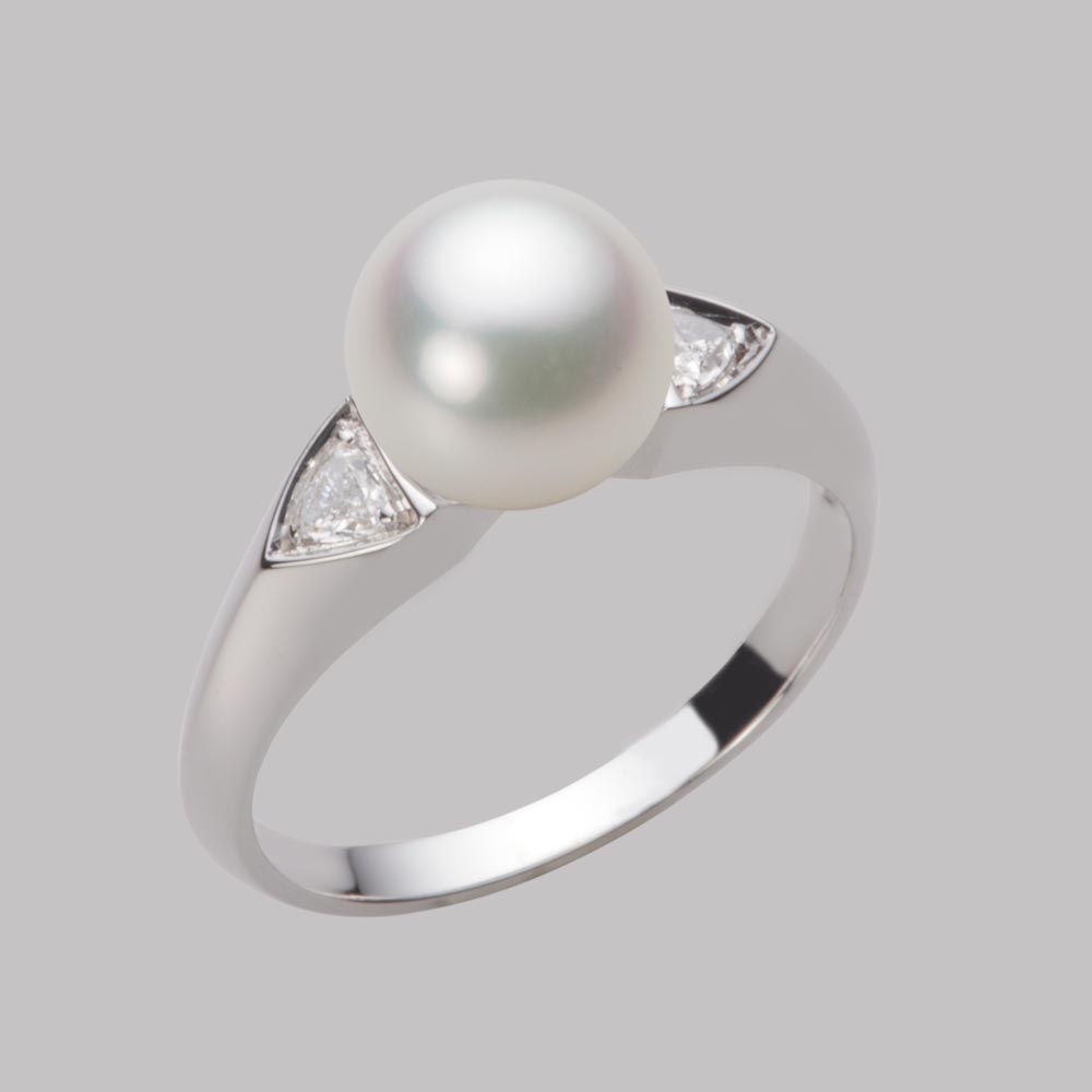 8.0mmアコヤ真珠リング（ナチュラルホワイト）