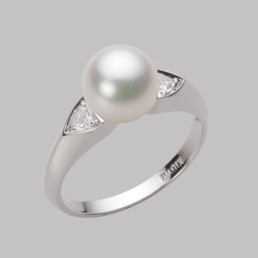 8.0mmアコヤ真珠リング（ナチュラルホワイト）