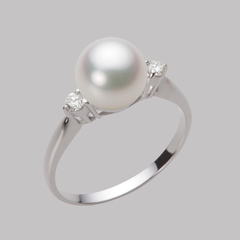 8.0mmアコヤ真珠リング（ナチュラルホワイト）