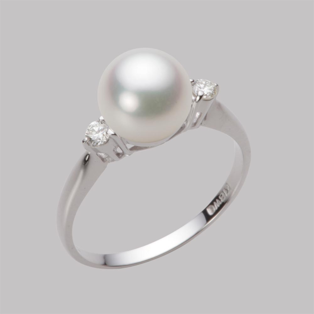 8.0mmアコヤ真珠リング（ナチュラルホワイト）