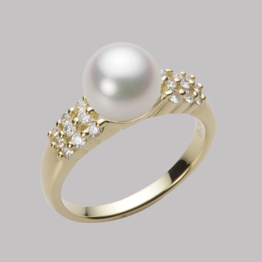 8.0mmアコヤ真珠リング（ナチュラルホワイト）