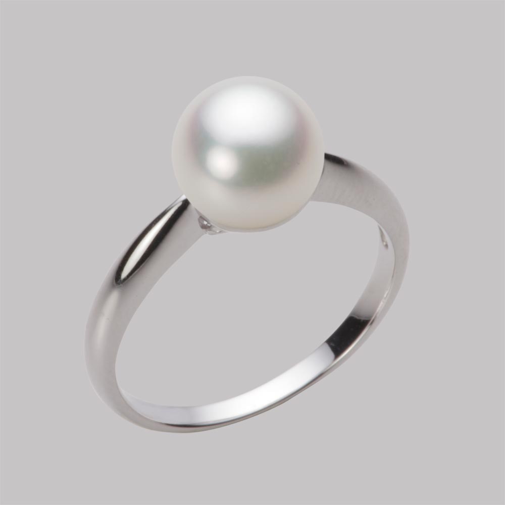 8.0mmアコヤ真珠リング（ナチュラルホワイト）