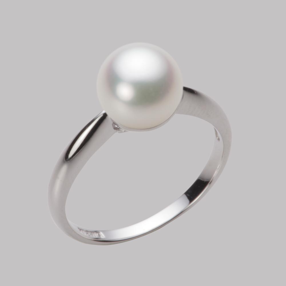 8.0mmアコヤ真珠リング（ナチュラルホワイト）