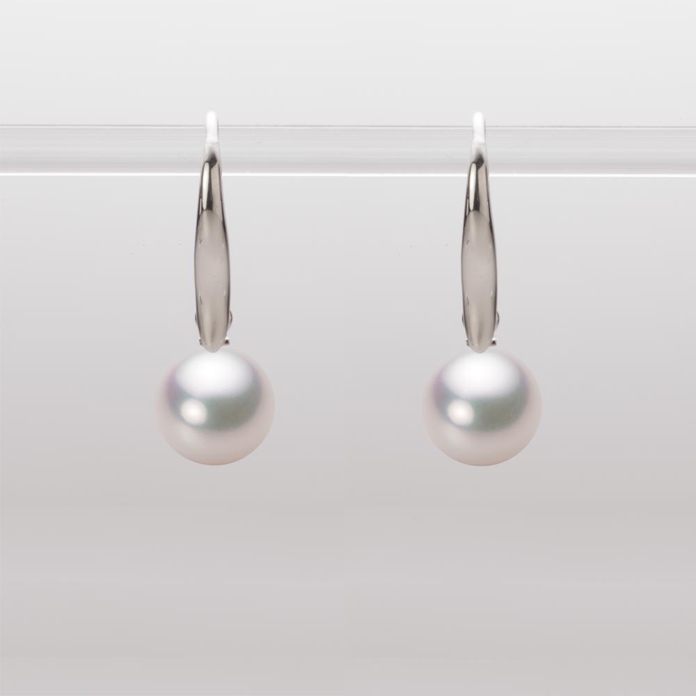 8.0mmアコヤ真珠ピアス（ホワイトピンク・マリン）