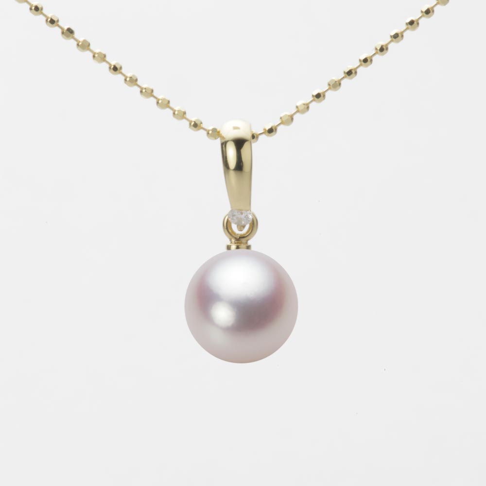 8.0mmアコヤ真珠ペンダント（ホワイトピンク・ロゼ）