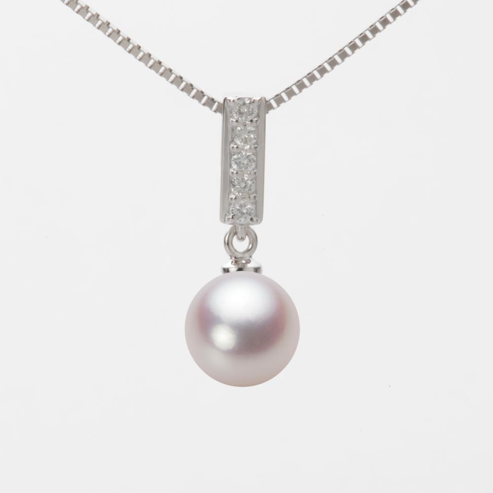 8.0mmアコヤ真珠ペンダント（ホワイトピンク・ロゼ）