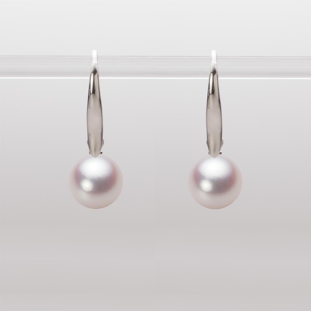 8.0mmアコヤ真珠ピアス（ホワイトピンク・ロゼ）