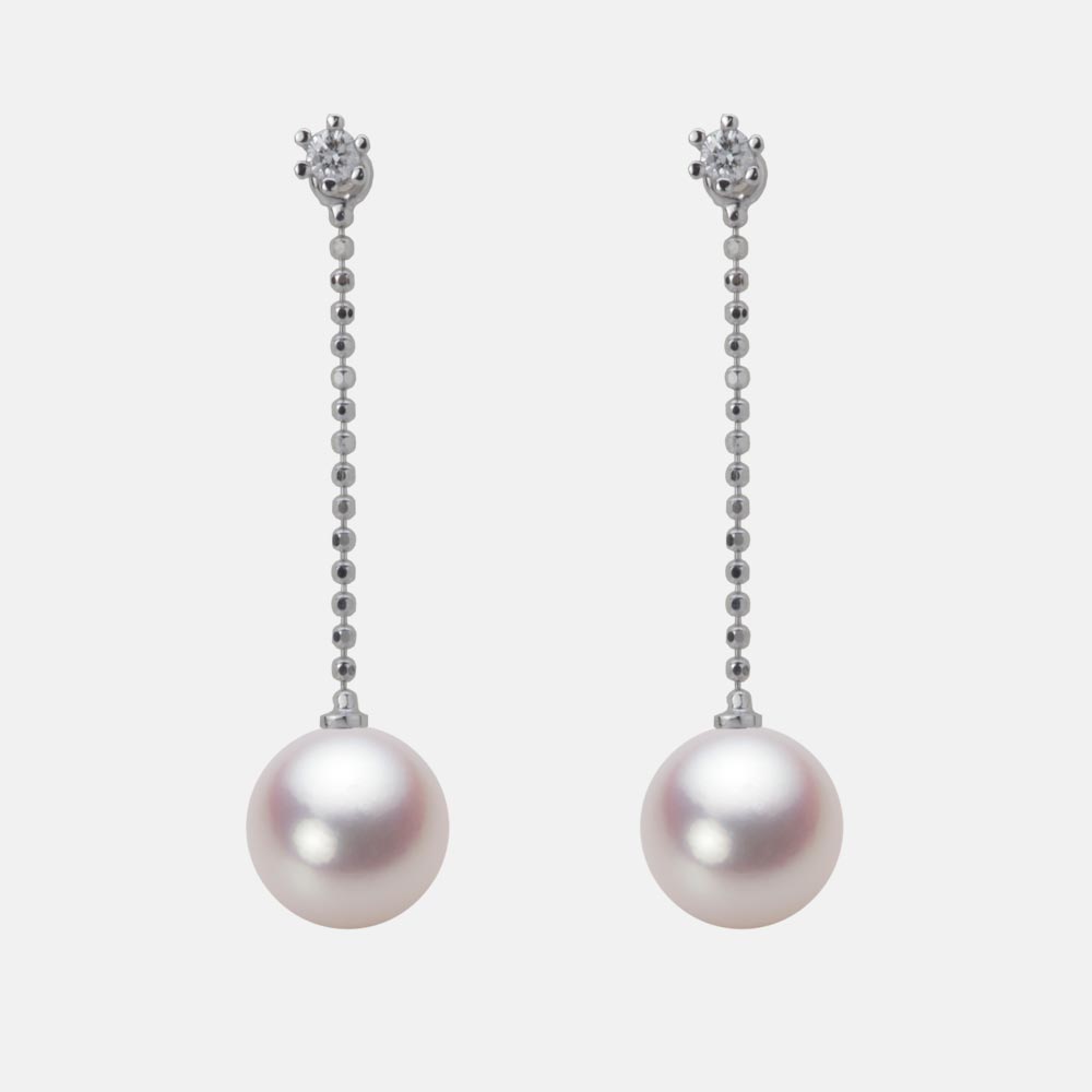 8.0mmアコヤ真珠ピアス（ホワイトピンク・ロゼ）