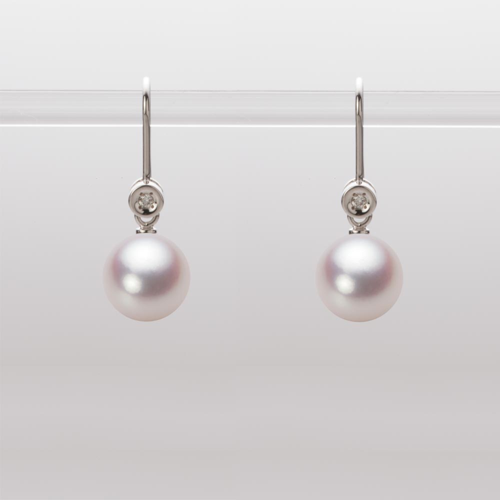 8.0mmアコヤ真珠ピアス（ホワイトピンク・ロゼ）