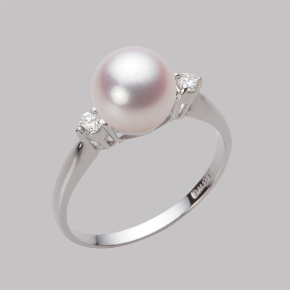 8.0mmアコヤ真珠リング（ホワイトピンク・ロゼ）