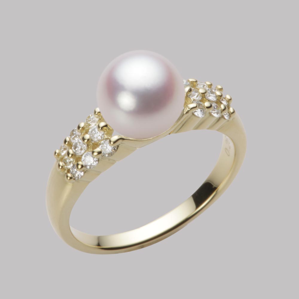 8.0mmアコヤ真珠リング（ホワイトピンク・ロゼ）