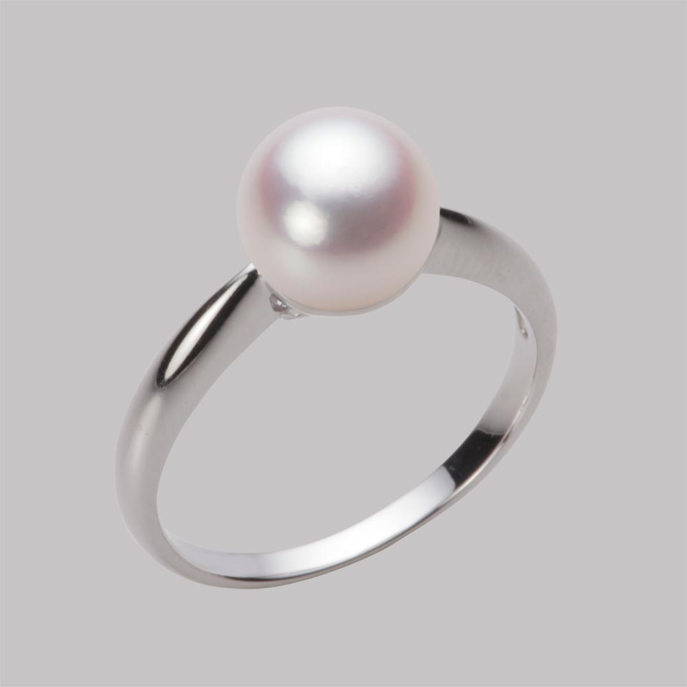 8.0mmアコヤ真珠リング（ホワイトピンク・ロゼ）