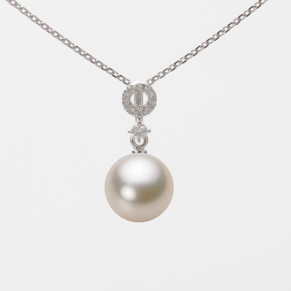 8.0mmアコヤ真珠ペンダント（シャンパンゴールド）