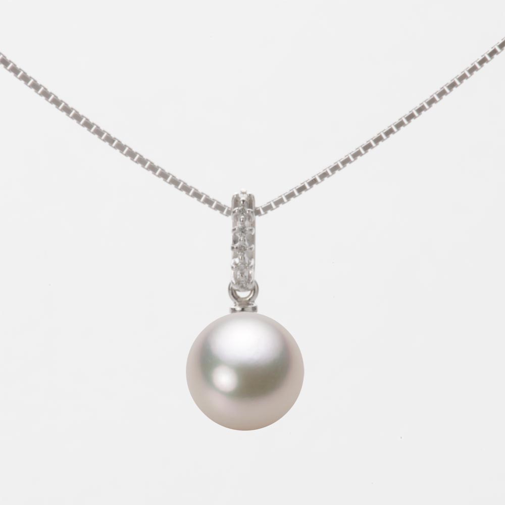 8.0mmアコヤ真珠ペンダント（シャンパンホワイト）