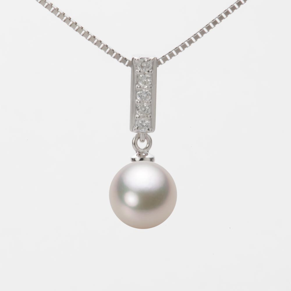 8.0mmアコヤ真珠ペンダント（シャンパンホワイト）