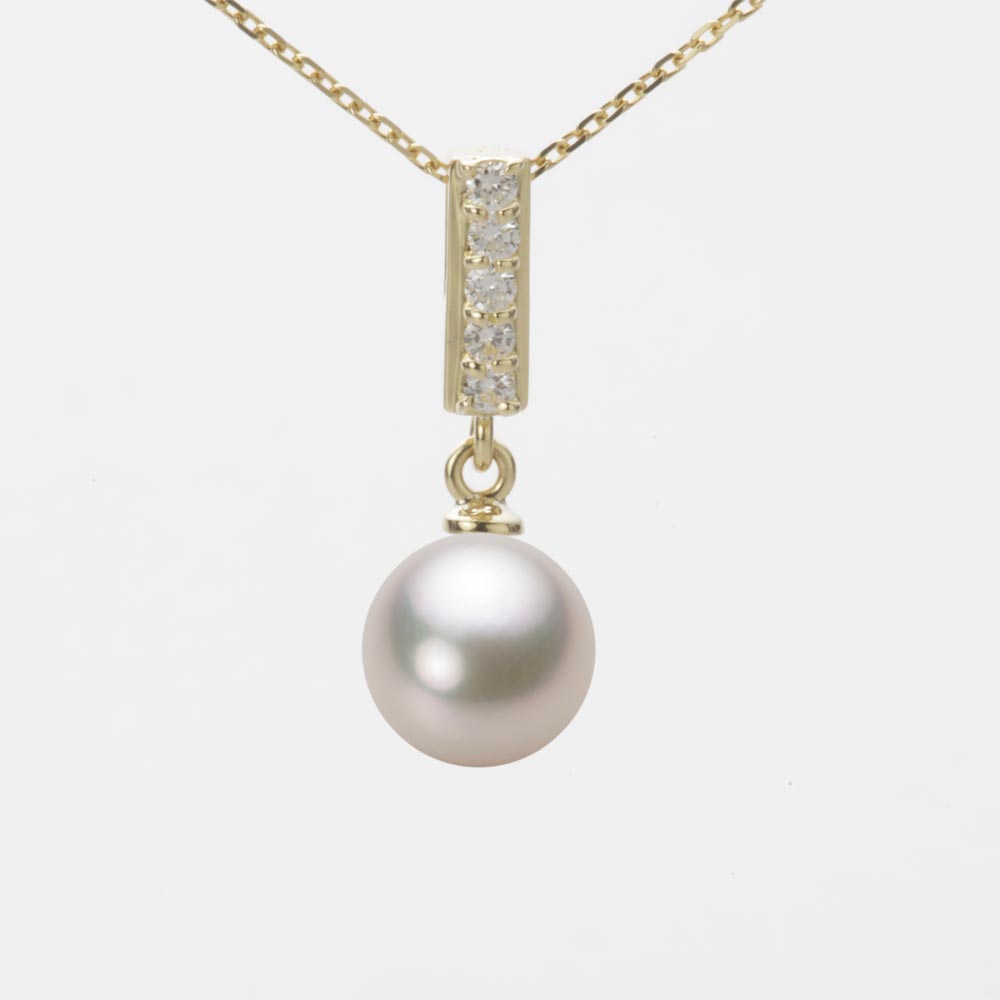 8.0mmアコヤ真珠ペンダント（シャンパンホワイト）