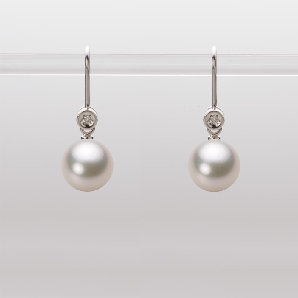 8.0mmアコヤ真珠ピアス（シャンパンホワイト）