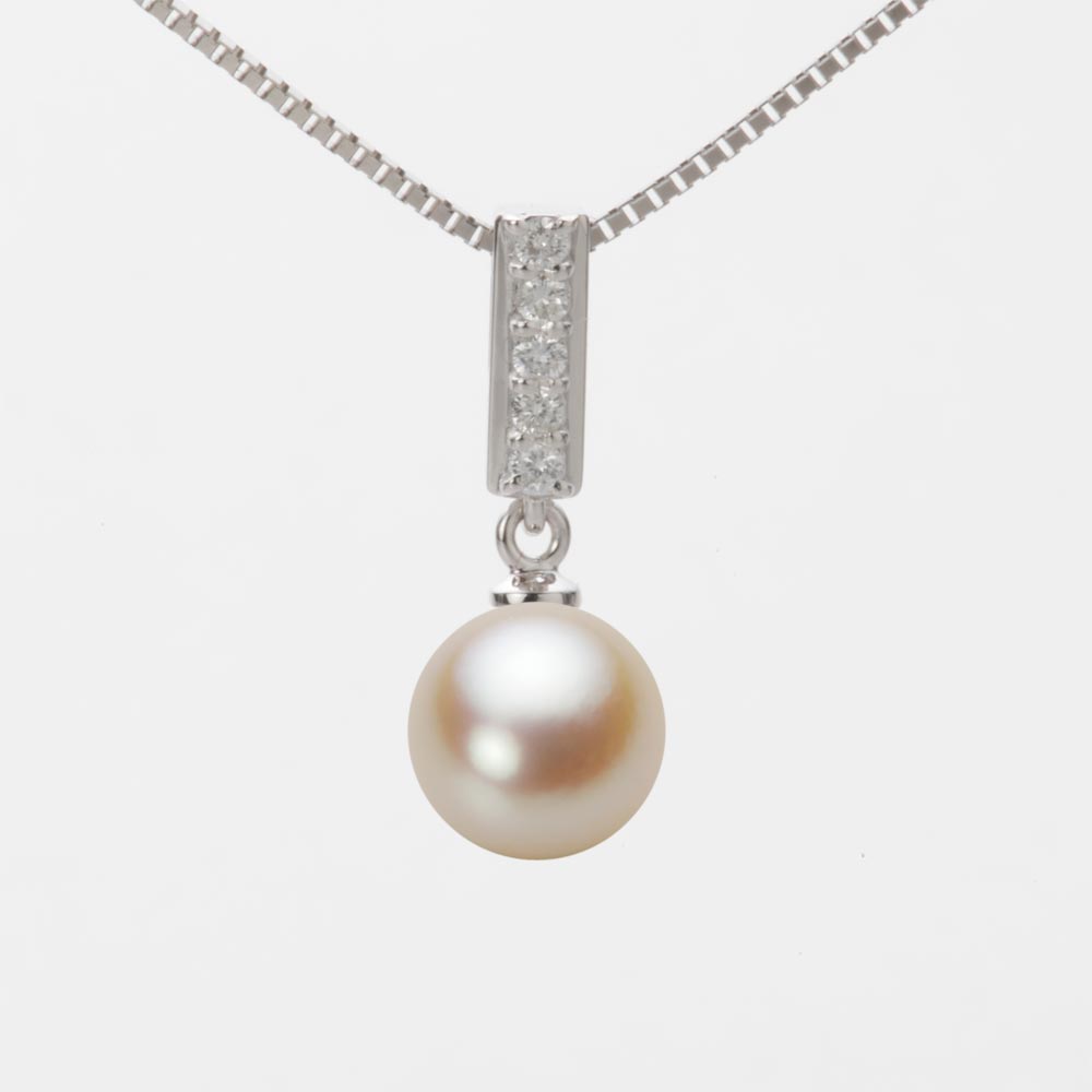 8.0mmアコヤ真珠ペンダント（ナチュラルゴールド）