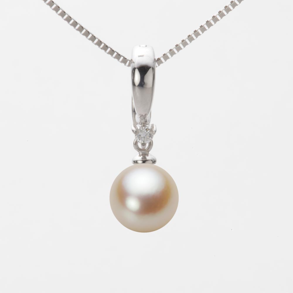 8.0mmアコヤ真珠ペンダント（ナチュラルゴールド）