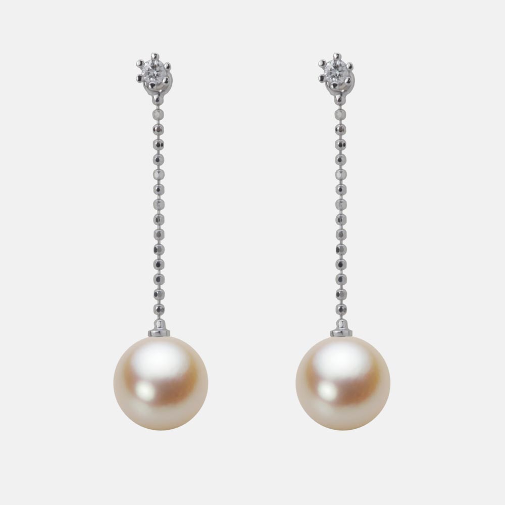 8.0mmアコヤ真珠ピアス（ナチュラルゴールド）