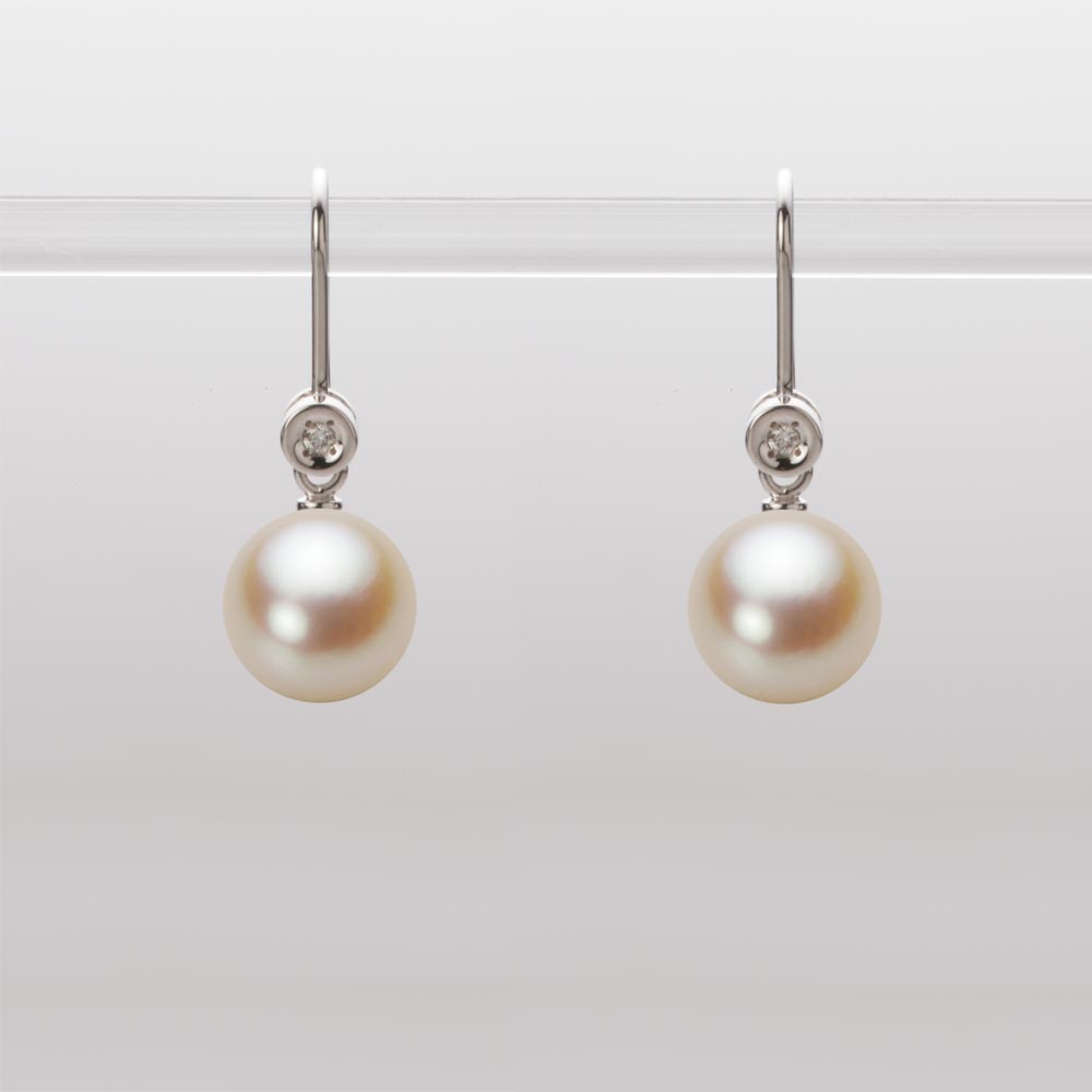 8.0mmアコヤ真珠ピアス（ナチュラルゴールド）