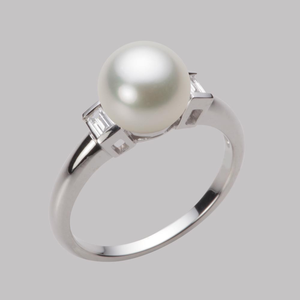 8.0mmアコヤ真珠リング（ナチュラルホワイト）