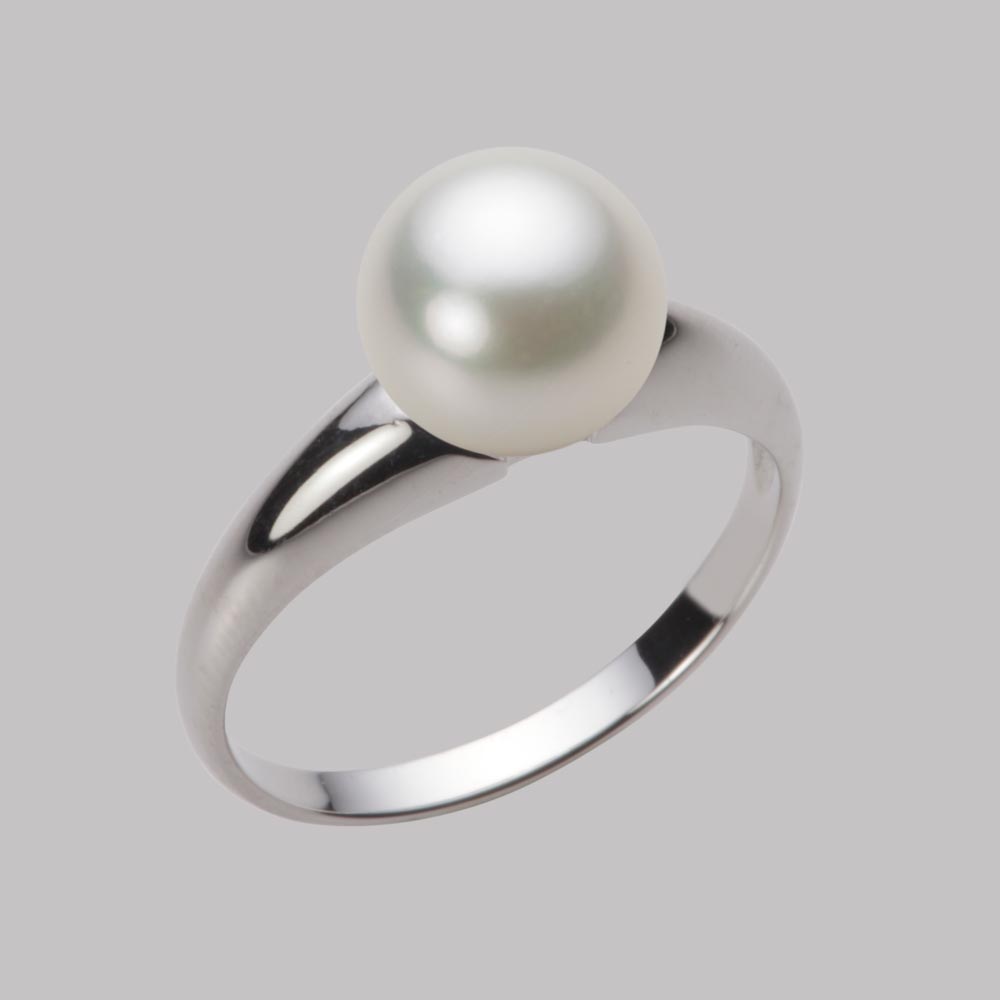 8.0mmアコヤ真珠リング（ナチュラルホワイト）
