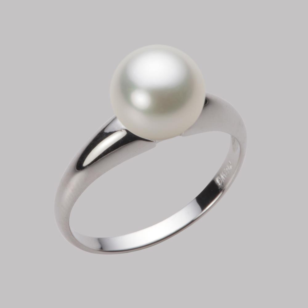 8.0mmアコヤ真珠リング（ナチュラルホワイト）