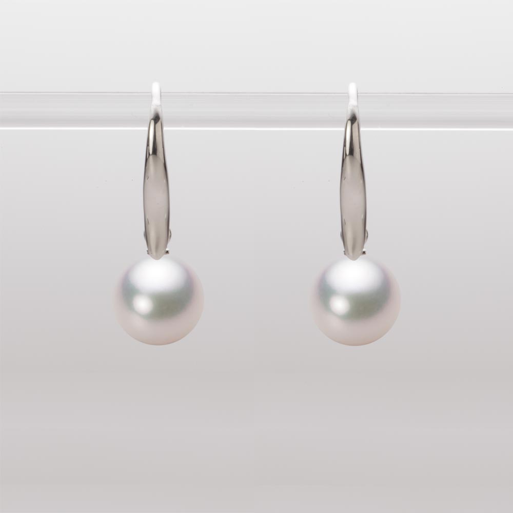 8.0mmアコヤ真珠ピアス（ホワイトピンク・マリン）