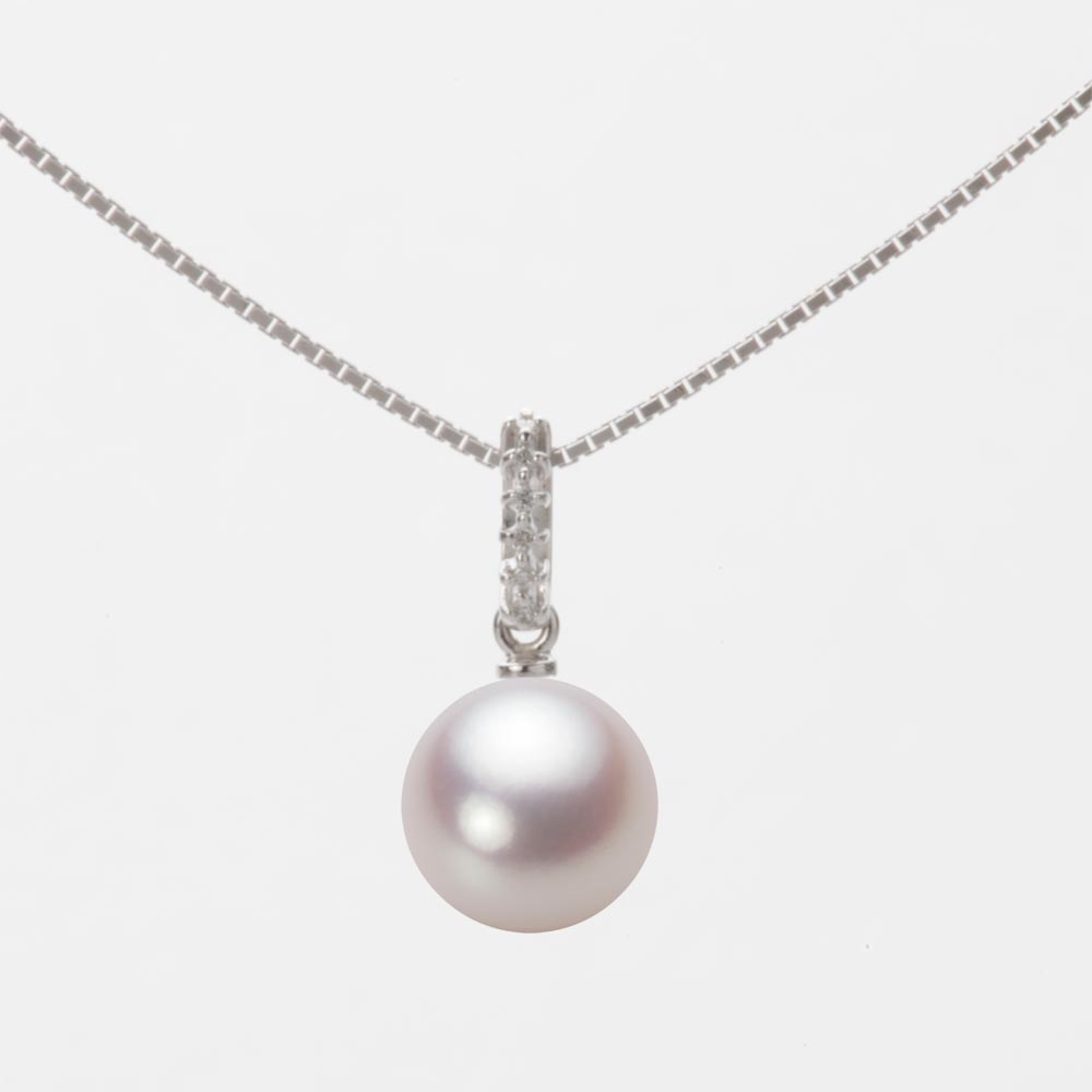 8.0mmアコヤ真珠ペンダント（ホワイトピンク・ロゼ）