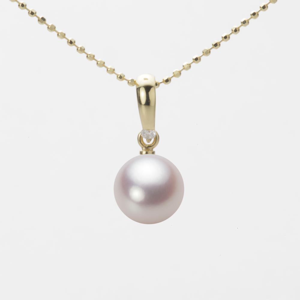 8.0mmアコヤ真珠ペンダント（ホワイトピンク・ロゼ）