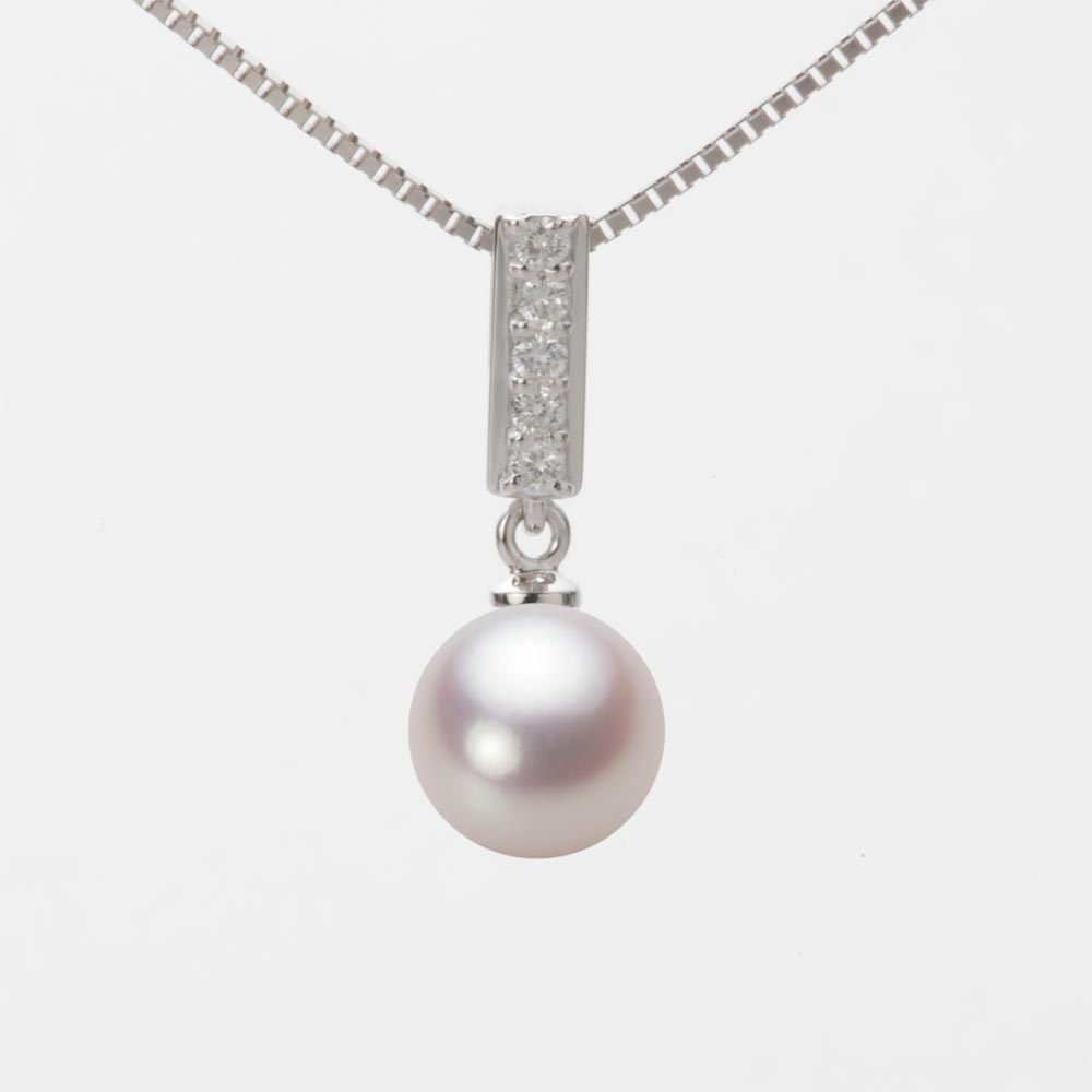 8.0mmアコヤ真珠ペンダント（ホワイトピンク・ロゼ）