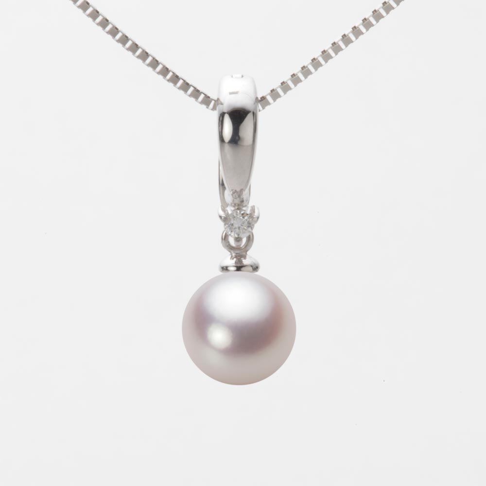 8.0mmアコヤ真珠ペンダント（ホワイトピンク・ロゼ）