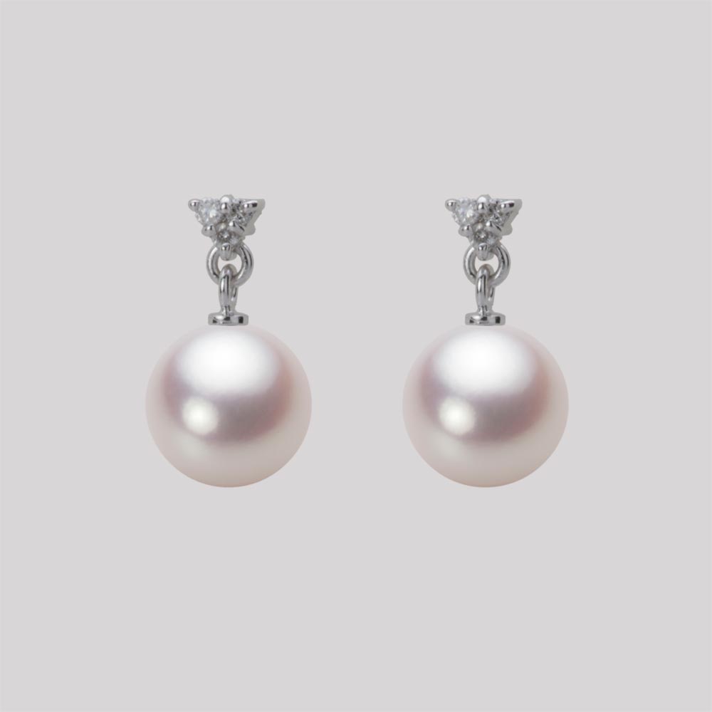 8.0mmアコヤ真珠ピアス（ホワイトピンク・ロゼ）